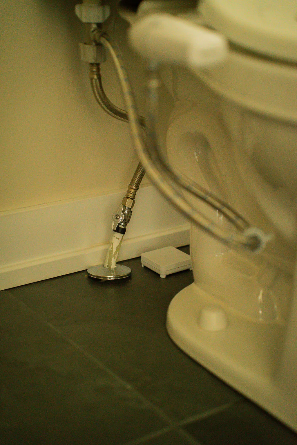 Astra Sensor placed beside a water supply connection